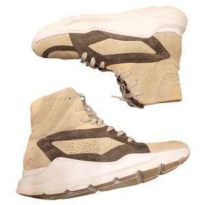 P448 Light Brown Suede Chunky Sneakers Size 39